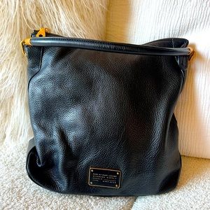 Marc by Marc Jacobs Too Hot To Handle Leather Hobo Bag - Black